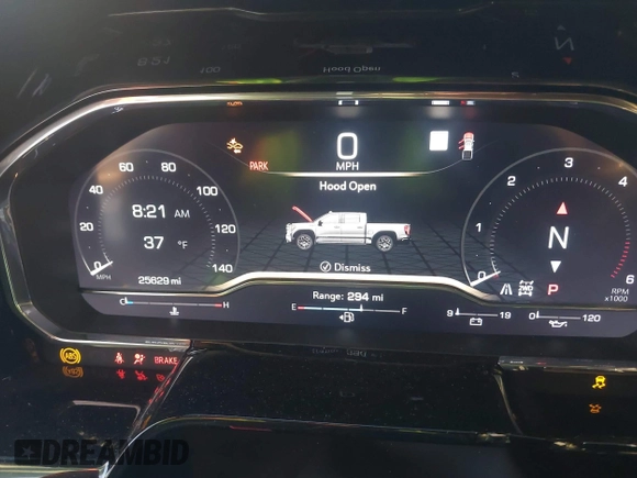 2023 GMC Sierra 1500 SLT z VIN 3GTUUDE89PG263119, wystawiony jako IAAI lot #41455629 z przebiegiem 25 629 mil mil oraz . Historia ofert i sprzedaży dostępna na DreamBid. Obrazek 7.