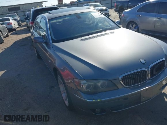 2006 BMW 7 Series 750Li with VIN WBAHN83506DT25188, listed as a IAAI auction lot 41599512 with 81,872 mi miles and . Bid and sale history available at carsss.com. Image 1.