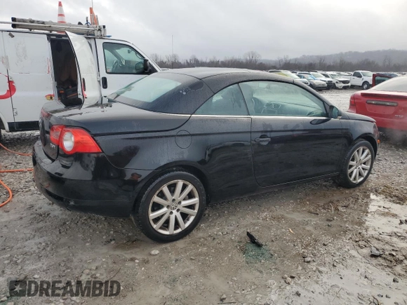 2007 Volkswagen Eos 2.0T with VIN WVWFA71F77V040141, listed as a Copart auction lot 85466314 with 96,520 mi miles and Salvage Title. Bid and sale history available at DreamBid. Image 3.