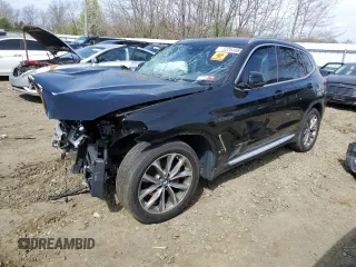 2019 BMW X3 xDrive30i with VIN 5UXTR9C5XKLP84444, listed as a Copart auction lot 52254985 with 0 mi miles and Clean Title. Bid and sale history available at carsss.com. Image 1.