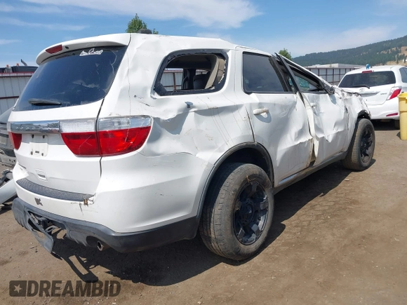 2011 Dodge Durango Express with VIN 1D4RE2GG3BC628341, listed as a IAAI auction lot 40093551 with 207,469 mi miles. Bid and sale history available at carsss.com. Image 4.