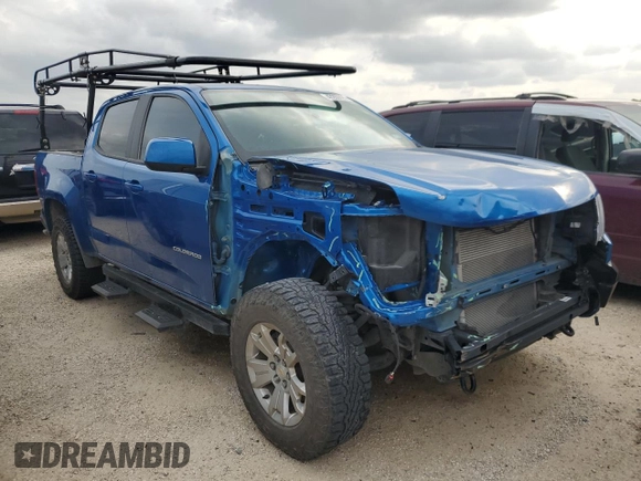 2022 Chevrolet Colorado 4WD LT with VIN 1GCGTCEN1N1225623, listed as a Copart auction lot 47280025 with 56,422 mi miles and Salvage Title. Bid and sale history available at carsss.com. Image 4.