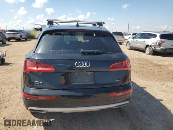 2020 Audi Q5 Premium with VIN WA1ANAFY8L2034800, listed as a Copart auction lot 56283985 with 121,952 mi miles and Salvage title. Bid and sale history available at DreamBid. Image 6.