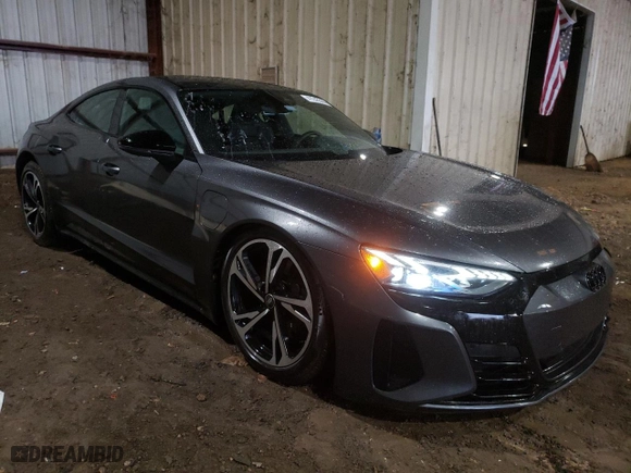 2023 Audi e-tron GT Premium Plus with VIN WAUCJBFW4P7000809, listed as a Copart auction lot 41245544 with 8,839 mi miles. Bid and sale history available at carsss.com. Image 4.