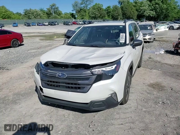 2025 Subaru Forester Premium with VIN JF2SLDBC1SH445867, listed as a Copart auction lot 57899945 with 9,966 mi miles and Salvage title. Bid and sale history available at DreamBid. Image 14.