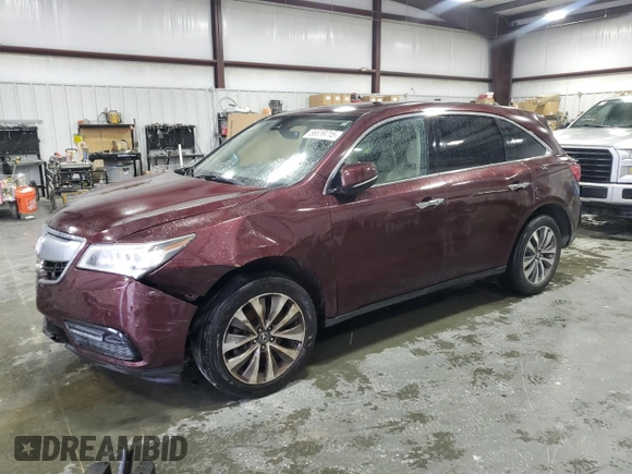 2016 Acura MDX Technology с VIN 5FRYD3H45GB018519, выставлен на аукционе Copart как лот 56639715 с пробегом Не указан миль и Чистый • Clean title. История ставок и продаж доступна на DreamBid. Изображение 1.
