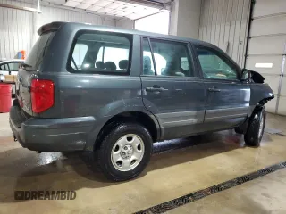 2005 Honda Pilot LX z VIN 2HKYF18175H556546, wystawiony jako Copart lot #56943435 z przebiegiem 163 377 mil mil oraz Szkoda całkowita • Salvage title. Historia ofert i sprzedaży dostępna na DreamBid. Obrazek 3.