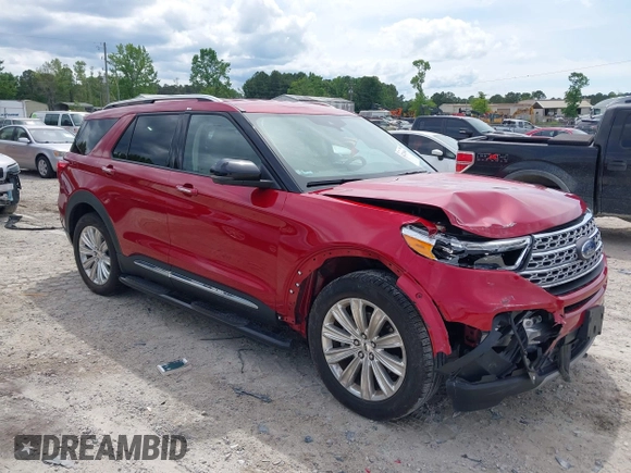2021 Ford Explorer Limited z VIN 1FMSK7FH4MGB62750, wystawiony jako IAAI lot #42220046 z przebiegiem 46 779 mil mil oraz . Historia ofert i sprzedaży dostępna na DreamBid. Obrazek 1.
