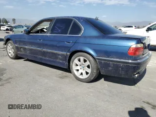 2001 BMW 7 Series 740iA with VIN WBAGG83441DN88645, listed as a Copart auction lot 47243405 with 0 mi miles and Clean Title. Bid and sale history available at carsss.com. Image 2.