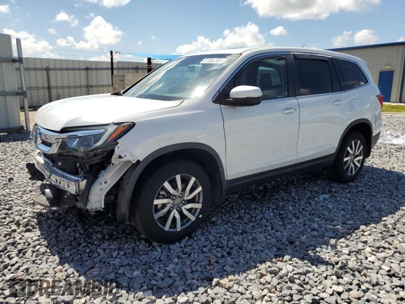 2021 Honda Pilot EX-L with VIN 5FNYF6H52MB090375, listed as a Copart auction lot 61666305 with 24,073 mi miles and Salvage title. Bid and sale history available at DreamBid. Image 1.