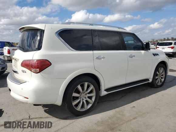 2012 Infiniti QX56 8-passenger with VIN JN8AZ2NDXC9716412, listed as a Copart auction lot 78331614 with 198,909 mi miles and Clean Title. Bid and sale history available at carsss.com. Image 3.