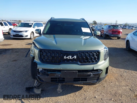 2024 Kia Telluride EX with VIN 5XYP3DGC1RG556502, listed as a IAAI auction lot 41993593 with 8,891 mi miles and . Bid and sale history available at carsss.com. Image 12.