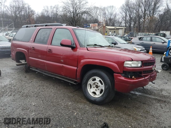 2005 Chevrolet Suburban LS with VIN 3GNFK16Z15G262541, listed as a Copart auction lot 82998944 with 0 mi miles and Salvage Title. Bid and sale history available at carsss.com. Image 4.