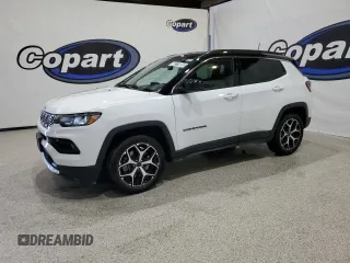2025 Jeep Compass Limited z VIN 3C4NJDCN7ST514287, wystawiony jako Copart lot #66219085 z przebiegiem 20 454 mil mil oraz Czysty tytuł • Clean title. Historia ofert i sprzedaży dostępna na DreamBid. Obrazek 1.