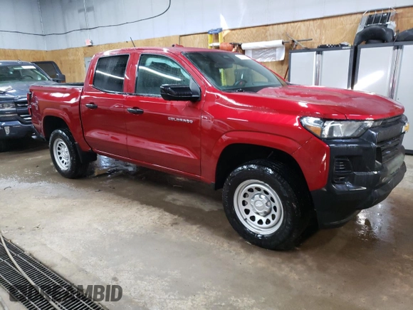 2023 Chevrolet Colorado 4WD Work Truck z VIN 1GCGTBEC4P1255873, wystawiony jako Copart lot #47452705 z przebiegiem 8 672 mil mil oraz Szkoda całkowita • Salvage title. Historia ofert i sprzedaży dostępna na DreamBid. Obrazek 4.