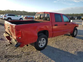 2007 Dodge Dakota SLT with VIN 1D7HE48K97S124581, listed as a Copart auction lot 73698864 with 179,562 mi miles and Salvage Title. Bid and sale history available at DreamBid. Image 3.