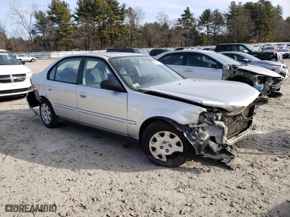 2000 Honda Civic VP with VIN 2HGEJ6617YH594343, listed as a Copart auction lot 44525075 with 70,636 mi miles and Clean Title. Bid and sale history available at carsss.com. Image 4.
