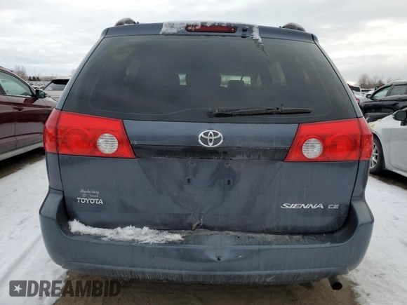 2006 Toyota Sienna with VIN 5TDZA29C76S496823, listed as a Copart auction lot 47431695 with 249,295 mi miles and Salvage Title. Bid and sale history available at DreamBid. Image 6.