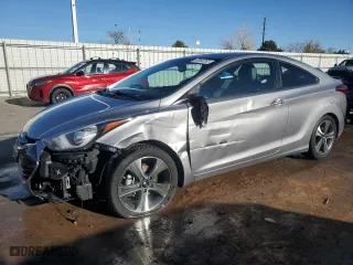 2014 Hyundai Elantra Coupe with VIN KMHDH6AH3EU026122, listed as a Copart auction lot 50590265 with NaN miles and Salvage Title. Bid and sale history available at carsss.com. Image 1.