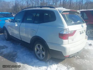 2008 BMW X3 3.0si with VIN WBXPC93428WJ07734, listed as a IAAI auction lot 41990737 with 213,162 mi miles. Bid and sale history available at carsss.com. Image 3.