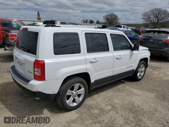 2014 Jeep Patriot Limited with VIN 1C4NJPCB3ED825135, listed as a Copart auction lot 54454985 with 106,164 mi miles and Clean title. Bid and sale history available at DreamBid. Image 3.