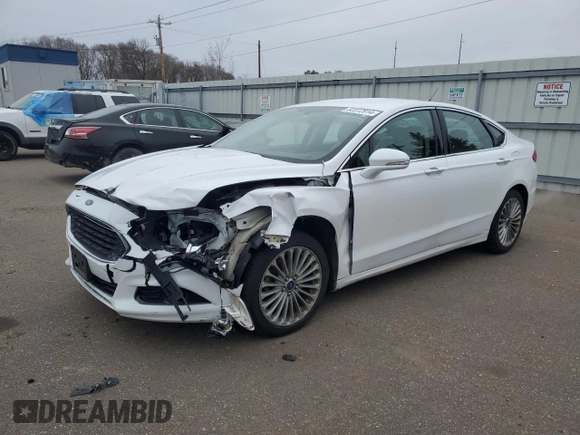 2016 Ford Fusion Titanium with VIN 3FA6P0K9XGR392339, listed as a Copart auction lot 82372914 with 130,953 mi miles and Salvage Title. Bid and sale history available at carsss.com. Image 1.