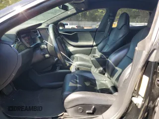 2017 Tesla Model S 100D with VIN 5YJSA1E28HF192397, listed as a Copart auction lot 55455995 with 90,534 mi miles and Salvage title. Bid and sale history available at DreamBid. Image 7.