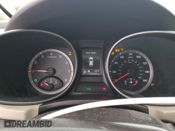 2014 Hyundai Santa Fe z VIN 5XYZUDLB7EG179669, wystawiony jako Copart lot #55956915 z przebiegiem 172 530 mil mil oraz Szkoda całkowita • Salvage title. Historia ofert i sprzedaży dostępna na DreamBid. Obrazek 9.