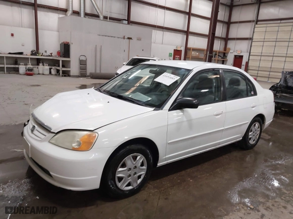 2003 Honda Civic LX with VIN 2HGES16573H598145, listed as a IAAI auction lot 41651885 with 254,523 mi miles. Bid and sale history available at carsss.com. Image 17.