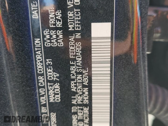 2020 Volvo S90 Inscription with VIN LVYA22MLXLP175892, listed as a Copart auction lot 57109444 with 29,693 mi miles and Salvage Title. Bid and sale history available at carsss.com. Image 12.