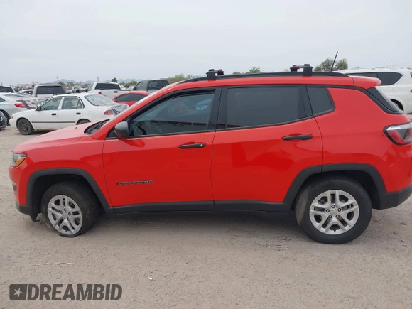 2017 Jeep Compass Sport with VIN 3C4NJDABXHT642198, listed as a IAAI auction lot 42385002 with 82,626 mi miles and . Bid and sale history available at DreamBid. Image 13.