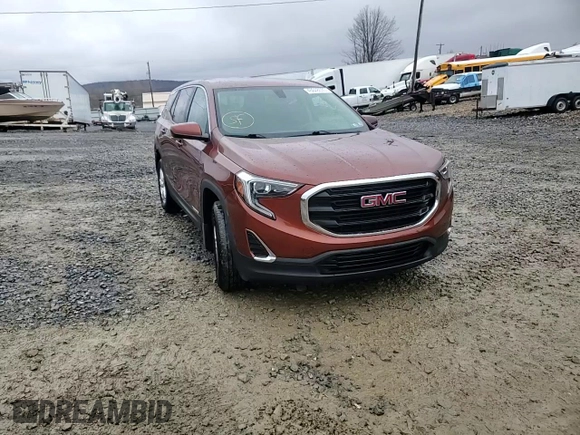 2019 GMC Terrain SLE with VIN 3GKALTEV3KL277382, listed as a Copart auction lot 48848035 with 105,140 mi miles and Salvage Title. Bid and sale history available at DreamBid. Image 15.