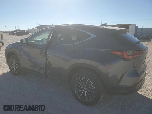 2025 Lexus NX with VIN 2T2ADCAZ8SC019651, listed as a Copart auction lot 46261345 with 9,758 mi miles and Salvage Title. Bid and sale history available at carsss.com. Image 2.