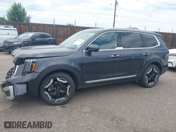 2025 Kia Telluride S with VIN 5XYP64GC0SG622891, listed as a IAAI auction lot 42781011 with 5,960 mi miles and . Bid and sale history available at DreamBid. Image 14.