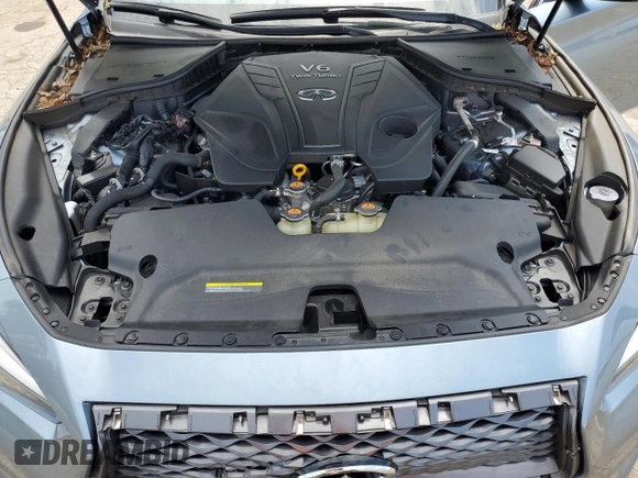 2019 Infiniti Q50 Luxe with VIN JN1EV7AP1KM510058, listed as a Copart auction lot 58036965 with 53,779 mi miles and Salvage title. Bid and sale history available at DreamBid. Image 11.