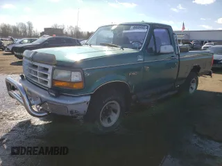 1996 Ford F-150 Special with VIN 1FTEF15Y1TLC03846, listed as a Copart auction lot 46830455 with 247,440 mi miles and Salvage Title. Bid and sale history available at carsss.com. Image 1.