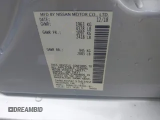 2019 Nissan Altima 2.5 SL with VIN 1N4BL4EV5KC156392, listed as a IAAI auction lot 41515531 with 164,644 mi miles. Bid and sale history available at carsss.com. Image 9.