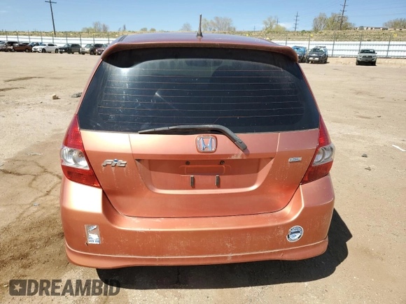 2008 Honda Fit Sport with VIN JHMGD37668S048115, listed as a Copart auction lot 53116275 with 114,050 mi miles and Clean Title. Bid and sale history available at carsss.com. Image 6.