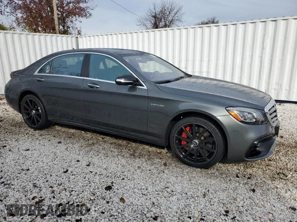 2018 Mercedes-Benz S 63 AMG with VIN WDDUG8JB8JA396370, listed as a Copart auction lot 81920304 with 41,713 mi miles and Salvage title. Bid and sale history available at DreamBid. Image 4.