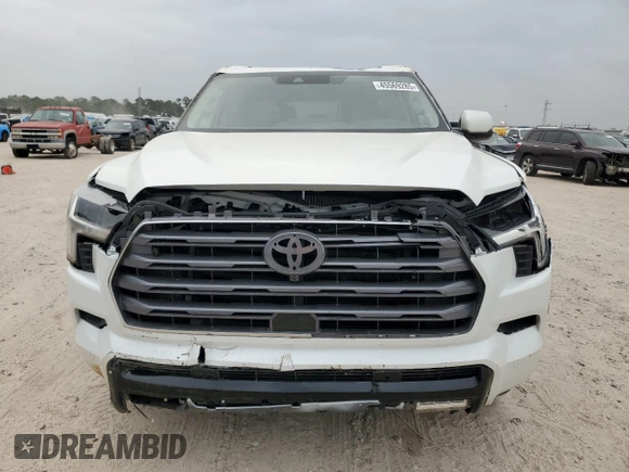2024 Toyota Sequoia SR5 with VIN 7SVAAAAA5RX003159, listed as a Copart auction lot 45569285 with 17,581 mi miles and Salvage Title. Bid and sale history available at carsss.com. Image 5.