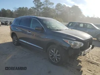 2014 Infiniti QX60 with VIN 5N1AL0MM9EC526329, listed as a Copart auction lot 47194075 with 153,174 mi miles and Salvage Title. Bid and sale history available at carsss.com. Image 4.