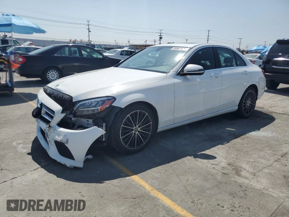 2019 Mercedes-Benz C 300 with VIN 55SWF8DB6KU296308, listed as a Copart auction lot 59987475 with 52,187 mi miles and Salvage title. Bid and sale history available at DreamBid. Image 1.