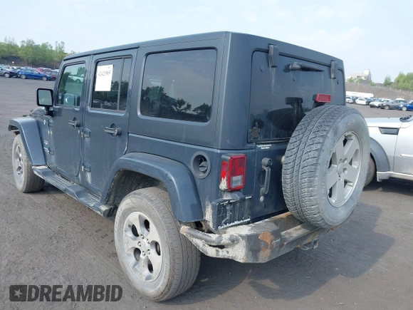 2017 Jeep Wrangler Unlimited Sahara with VIN 1C4BJWEG4HL518945, listed as a IAAI auction lot 42423505 with 155,828 mi miles and . Bid and sale history available at DreamBid. Image 3.