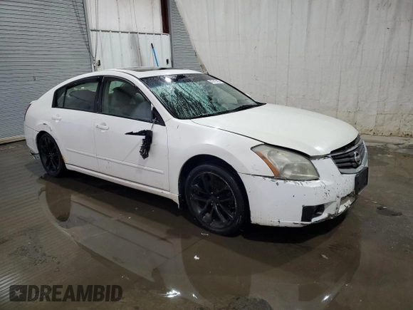 2008 Nissan Maxima 3.5 SL with VIN 1N4BA41E58C836653, listed as a Copart auction lot 47417485 with 215,419 mi miles and Salvage Title. Bid and sale history available at carsss.com. Image 4.