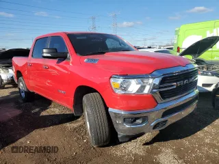 2019 Ram 1500 Big Horn/Lone Star with VIN 1C6RRFFGXKN920025, listed as a Copart auction lot 47775594 with 61,179 mi miles and Salvage Title. Bid and sale history available at carsss.com. Image 4.