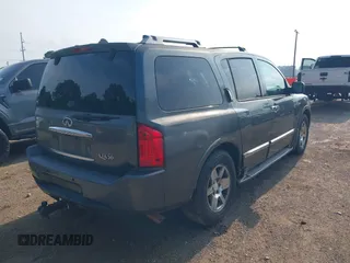 2006 Infiniti QX56 z VIN 5N3AA08A96N807159, wystawiony jako IAAI lot #42289763 z przebiegiem 194 632 mil mil oraz . Historia ofert i sprzedaży dostępna na DreamBid. Obrazek 4.