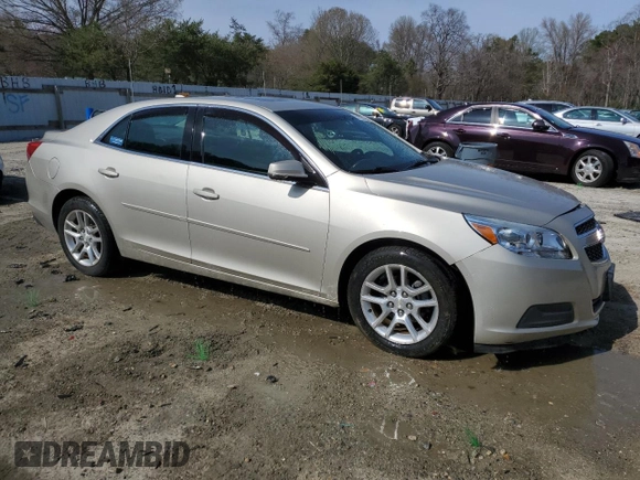 2013 Chevrolet Malibu LT with VIN 1G11C5SAXDF146125, listed as a Copart auction lot 51122775 with 136,426 mi miles and Salvage Title. Bid and sale history available at DreamBid. Image 4.