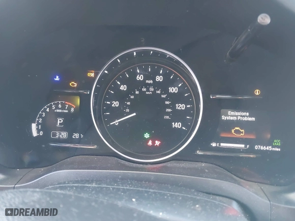 2019 Honda HR-V EX-L with VIN 3CZRU6H71KM706288, listed as a IAAI auction lot 41600575 with 76,645 mi miles. Bid and sale history available at carsss.com. Image 7.