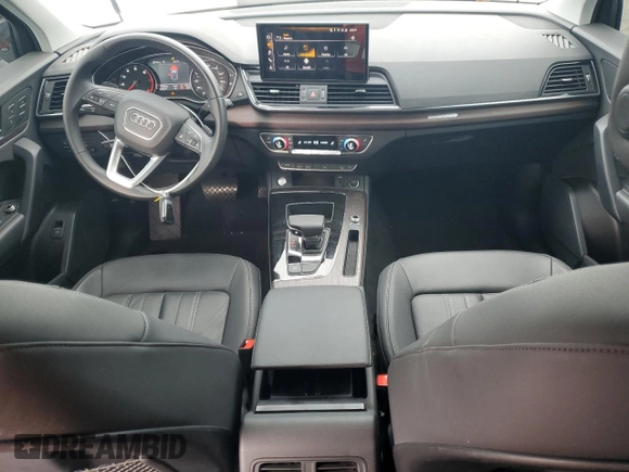 2023 Audi Q5 S line Premium with VIN WA1GAAFY8P2122385, listed as a Copart auction lot 71277064 with 13,629 mi miles and Salvage title. Bid and sale history available at DreamBid. Image 8.
