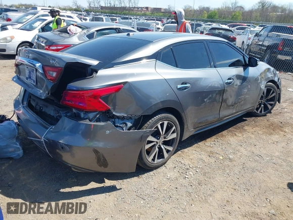 2017 Nissan Maxima SV with VIN 1N4AA6AP7HC422895, listed as a IAAI auction lot 41903816 with 98,214 mi miles and . Bid and sale history available at DreamBid. Image 4.
